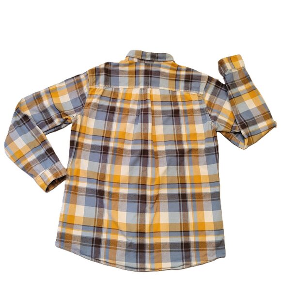 Eddie Bauer Classic Fit Men's Plaid Flannel Button-up Shirt Size TL 100% Cotton - Picture 2 of 9